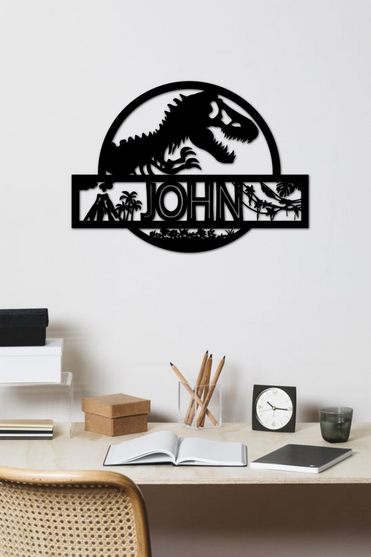 Personalized Dinosaur Sign