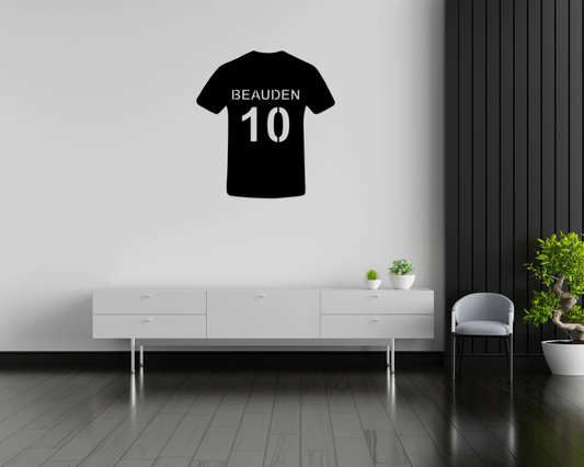 Personalised Named Sport Jersey Wall Art